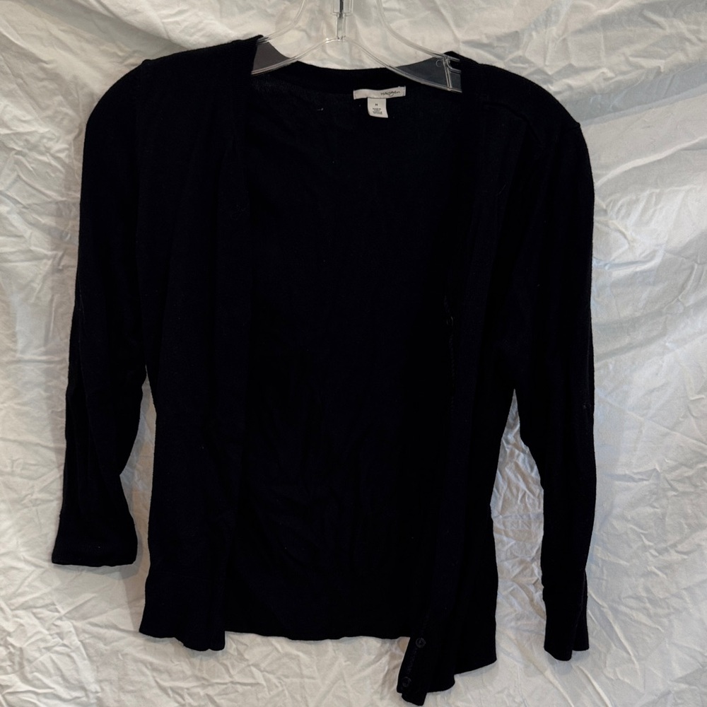 Halogen Women's Black Button Down cardigan
